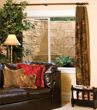 basement egress window and window well in Rochester