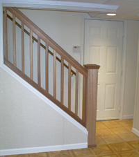 Renovated basement staircase in Aberdeen
