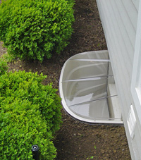 basement egress window well in Rochester