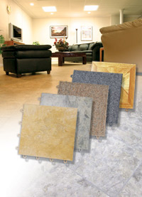 Basement Flooring in a home in Port Angeles, Washington