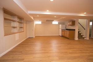 Basement finishing flooring in Olympia & nearby