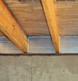 SilverGlo™ insulation installed in a floor joist in Port Townsend