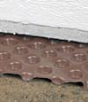 crawl space insulation installed in Poulsbo over our extra large drainage matting