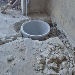 Placing a sump pit in a Hoquiam home