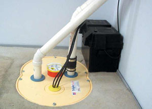 Gig Harbor installation of a submersible sump pump system