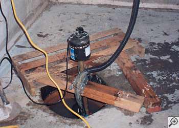 A Gig Harbor sump pump system that failed and lead to a basement flood.